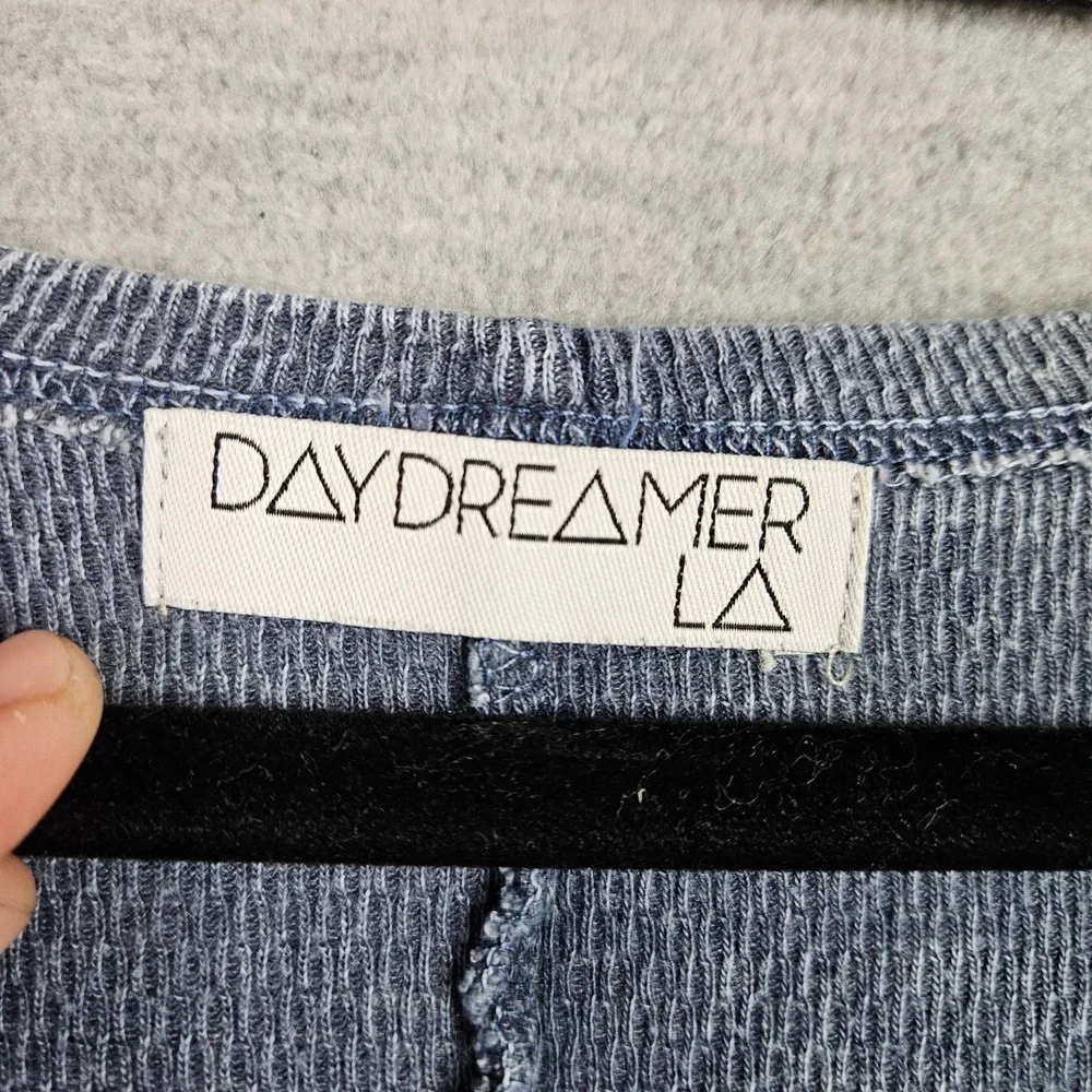Daydreamer LA Women's Size M/L American Eagle Crop Round Neck Thermal Top